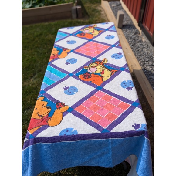 VTG Winnie The Pooh Tigger Twin Size Polyester Bedspread Nursery Throw USA - Picture 2 of 16